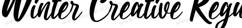 Winter Creative Regu字体转换